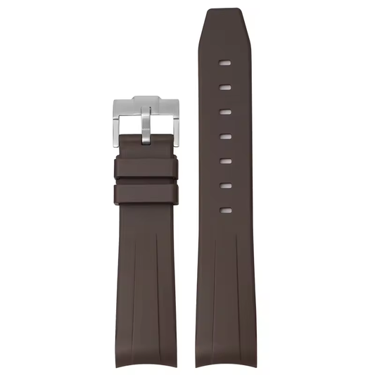 Brun - Curved Rubber Strap 20mm